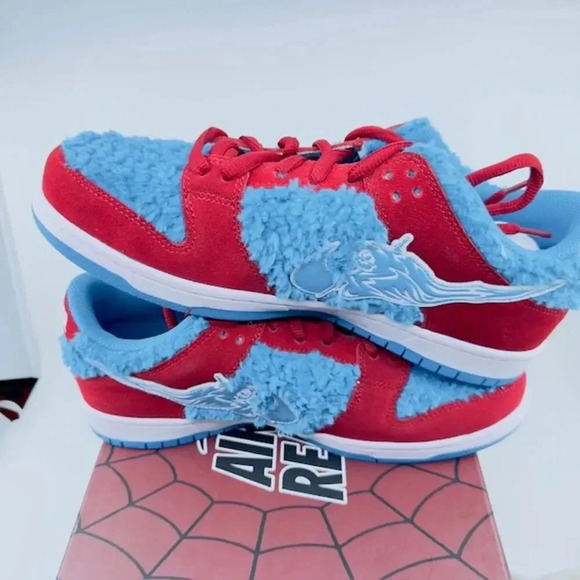 NEW Air Reaper Spider-Man SB GRATEFUL DEAD US10 Soleboy Red Blue Mens 10 - Picture 1 of 10
